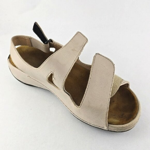 Wolky Liana Women's Beige Tan Leather Adjustable Straps Walking Sandal Size 37 - Picture 9 of 15